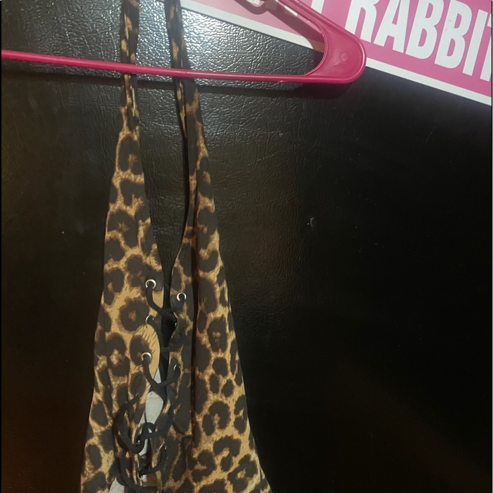Cheetah corset halter